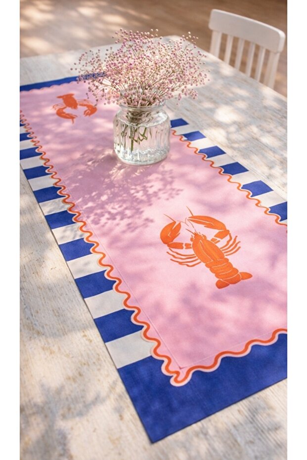 İstakoz baskılı runner - 1