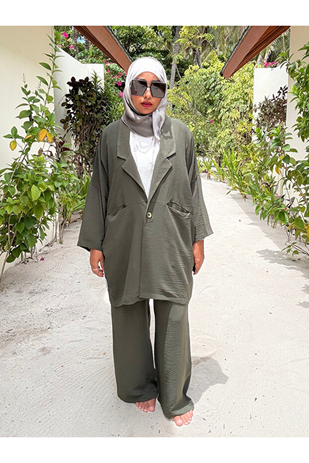 3 Piece Suit - Forest Green-Green-XL