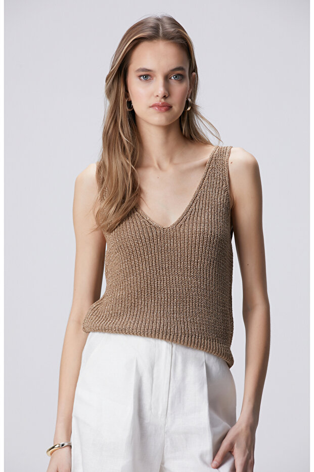 Bej Simli Triko Atlet - 4