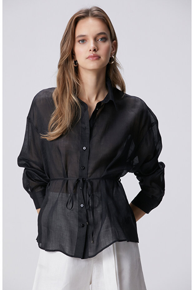 Siyah Rami Gömlek - 4