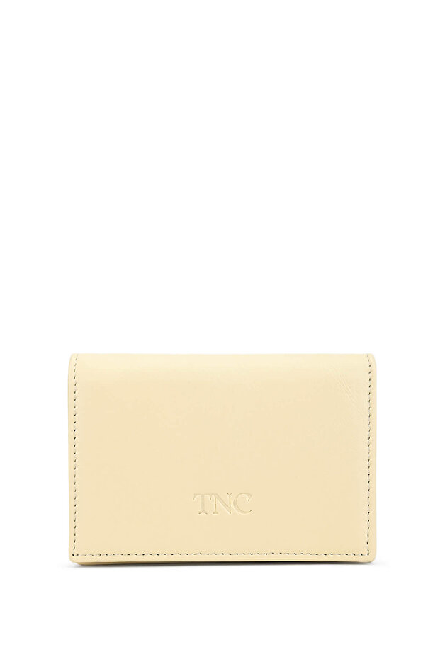 Men's Genuine Leather Cream Card Holder