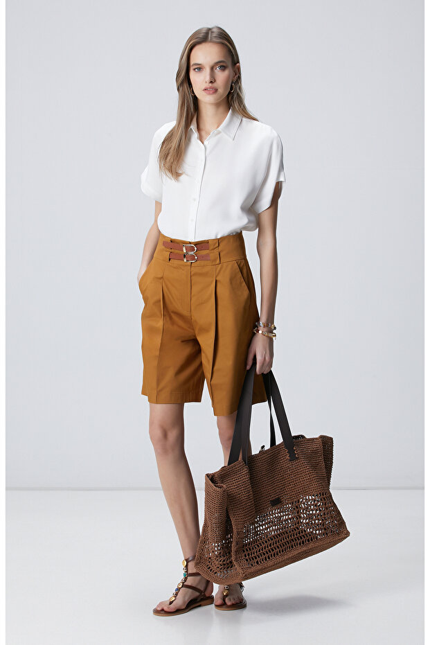 Kırık Beyaz Basic Gömlek - 3