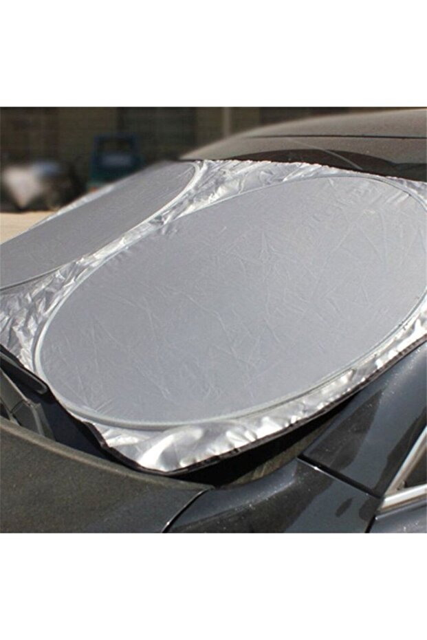 غطاء واقي من الشمس للنافذة الأمامية قابل للطي مع حماية من الأشعة فوق البنفسجية - 5