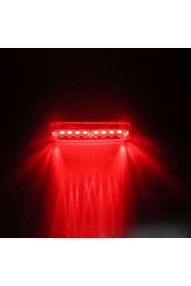 Red Solar LED Car Anti-rear-end Collision Light Anti-collision Warning Wiring Free Light Vibration S