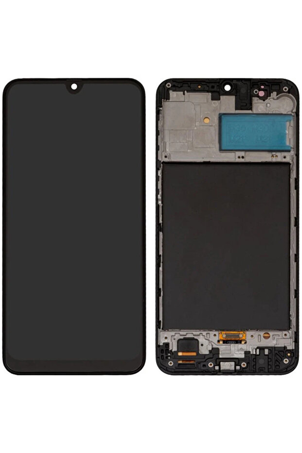 شاشة LCD تعمل باللمس من نوع OLED لهاتف سامسونج جالاكسي M30 مع غطاء (حافظة)