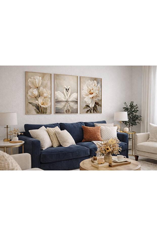 Çerçeli Tablo Seti 3 Parça Ahşap Tablo - 3