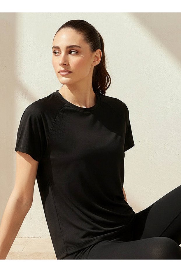 Women 4-Way Stretch Jacquard T-shirt