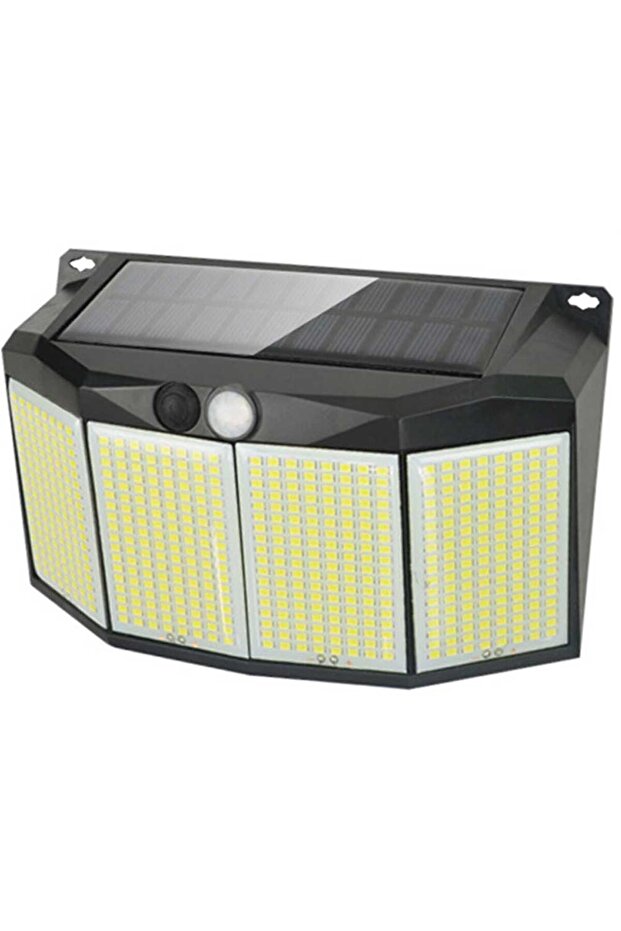 قطعتان من مصابيح الطاقة الشمسية الخارجية 576 LED، مزودة بمستشعر حركة، 3 أوضاع إضاءة، مقاومة للماء، إضاءة أمنية كاشفة