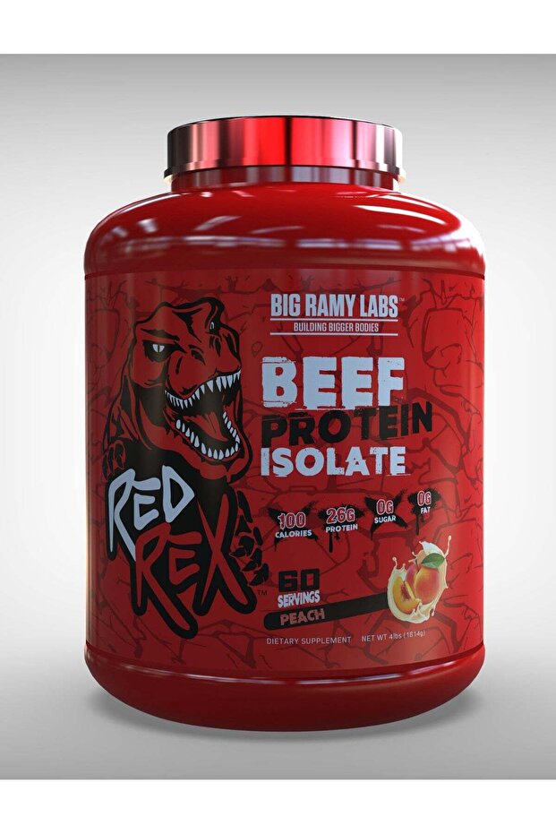 REDREX - Beef Protein Isolate - Peach - 4Lb - 60 serving - 1