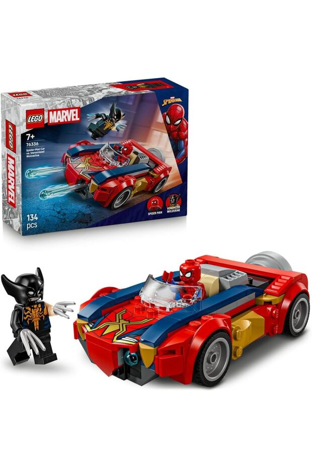 Marvel Super Heroes Spider-Man Car vs Venomized Wolverine 76336 (Ages 7+)