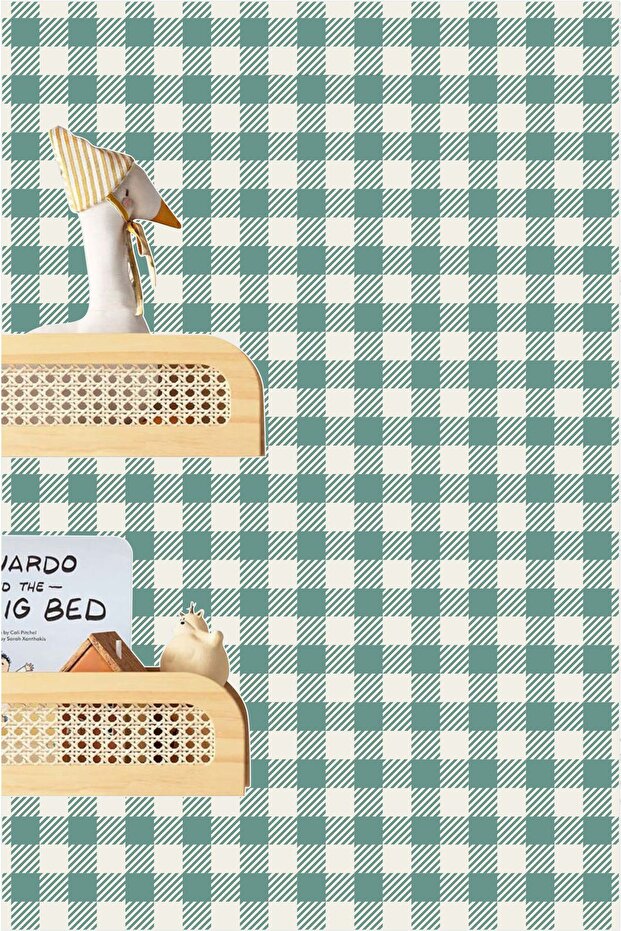 ملصق جداري منقوش بخطوط مربعة من بوتيكار - 2