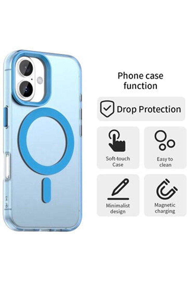 Case for iPhone 16 Plus - CandyCase MagSafe - Blue - 7