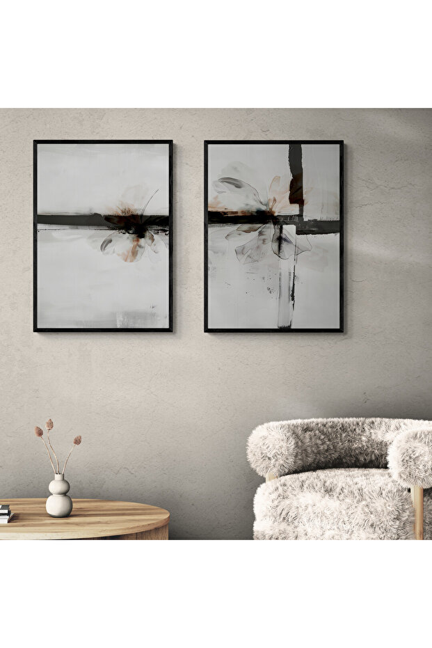 2 Parça Çerçeveli Ahşap Tablo Seti - 2