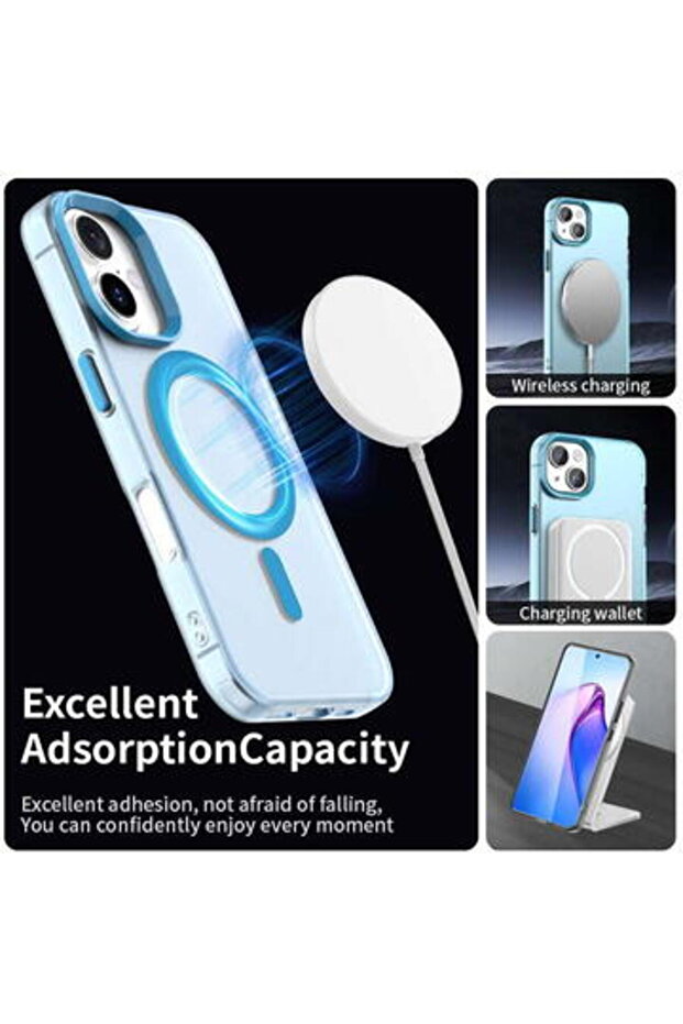 Case for iPhone 16 Plus - CandyCase MagSafe - Blue - 4