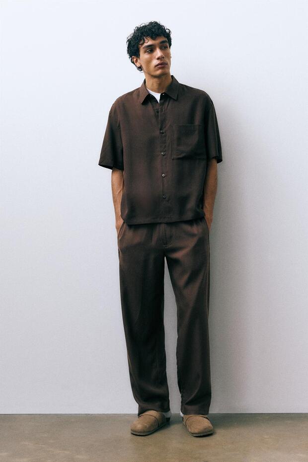 Kısa kollu cepli gömlek - 1