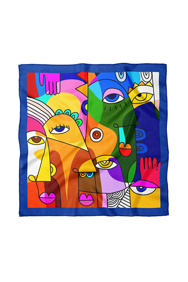 وشاح/باندانا بتصميم فني 50x50 سم