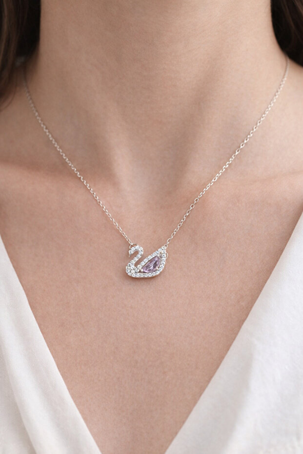 Kuğu Çelik Kolye - 2