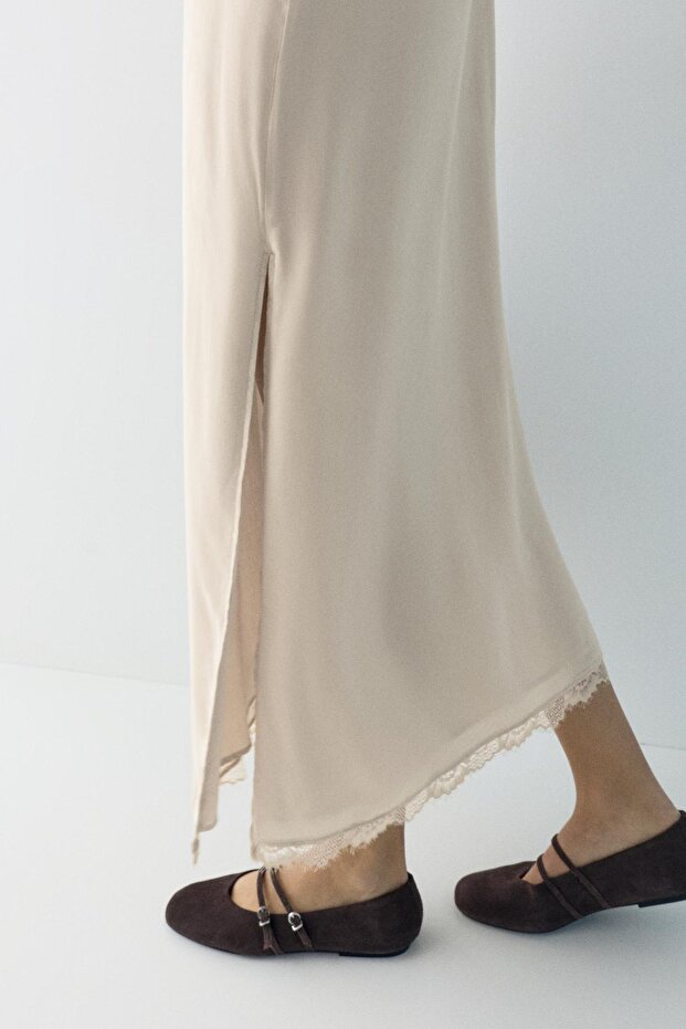 Midi iç çamaşırı elbise - 5