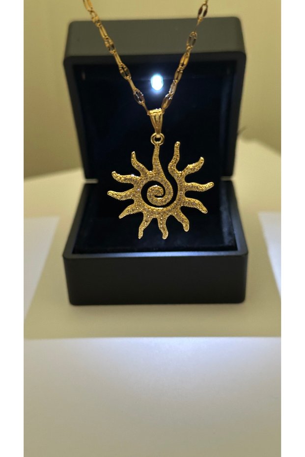 Valentine's Day Lighted Box Steel Necklace You Are My Sunshine Necklace