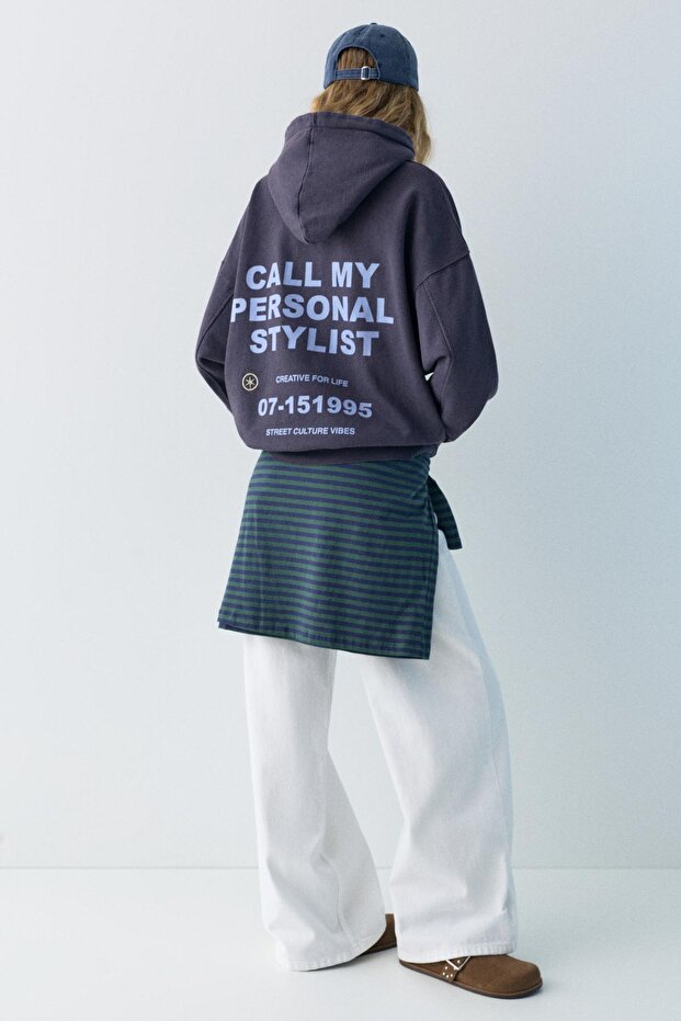 Personal Stylist kapüşonlu sweatshirt - 6