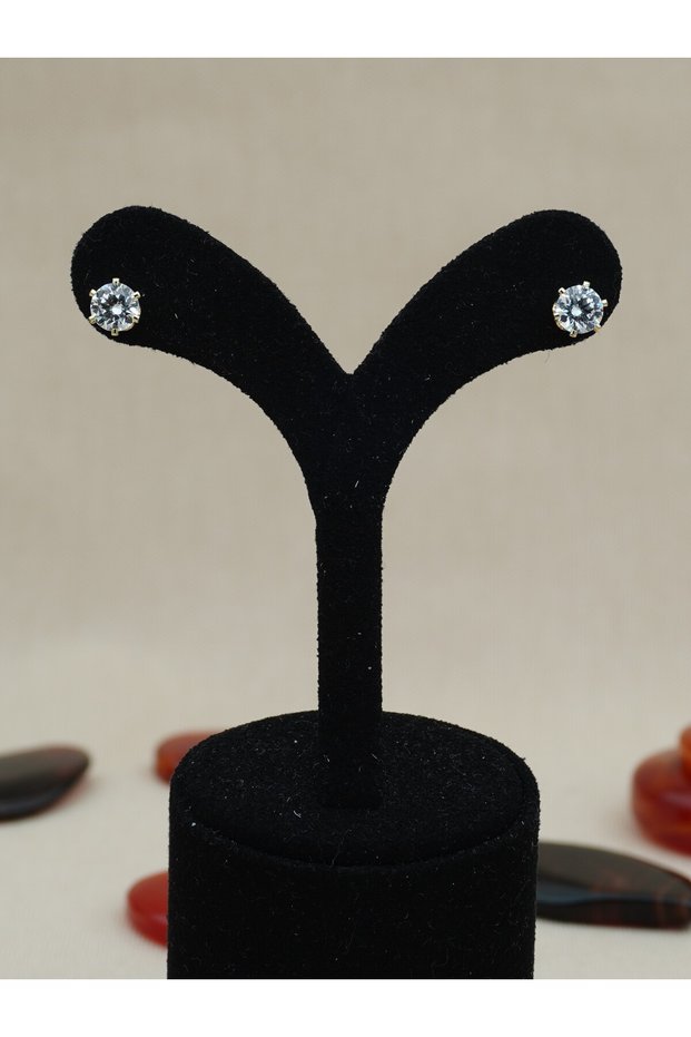 Vip Gold Color Big Zircon Single Stone Xuping Earrings Daily and Special Occasion Non-Tarnishing Steel Earrings