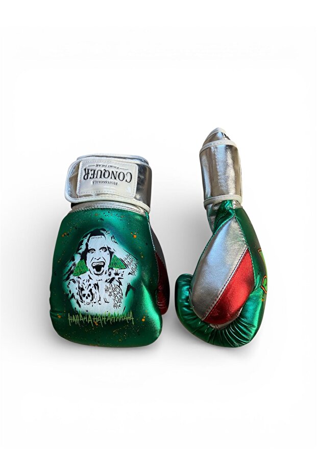 Custom Made Hero Joker 2 Deri Boks Eldiveni (Green Edition) - 4