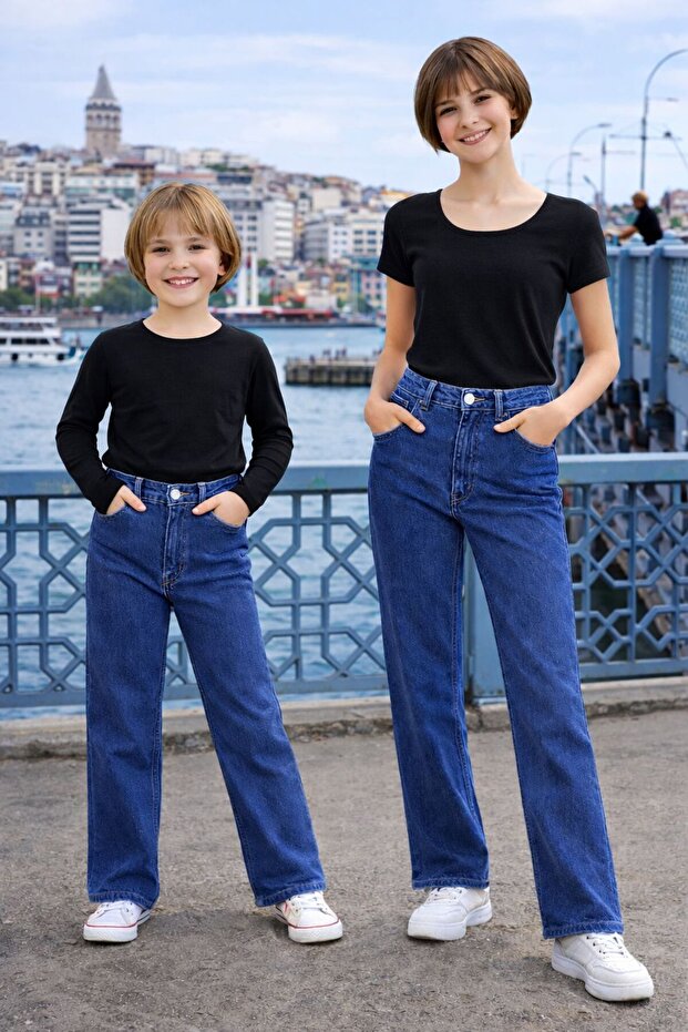 Jeans Girls Dark Blue Denim Pants