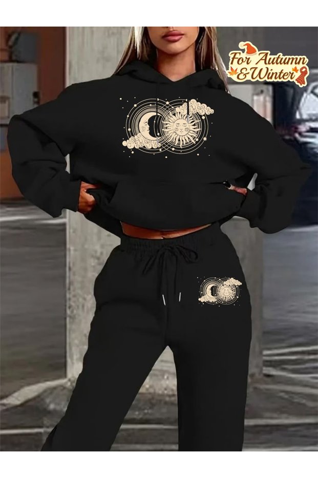 Calle 00 Winter Special Series - 3 Yarn Thick Fabric Hoodie Set
