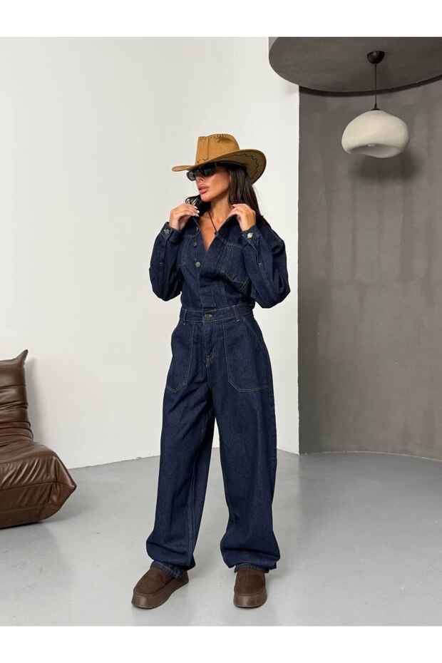 Premium Rahat Denim Tulum - 2