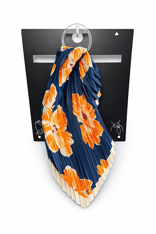 Stylish Patterned Women's Scarf – Multi-Purpose Bandana Scarf That Can Be Worn Around the Neck, on the Head, and on the Bag