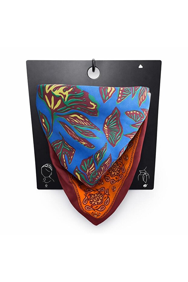 Stylish Patterned Women's Scarf – Multi-Purpose Bandana Scarf That Can Be Worn Around the Neck, on the Head, and on the Bag