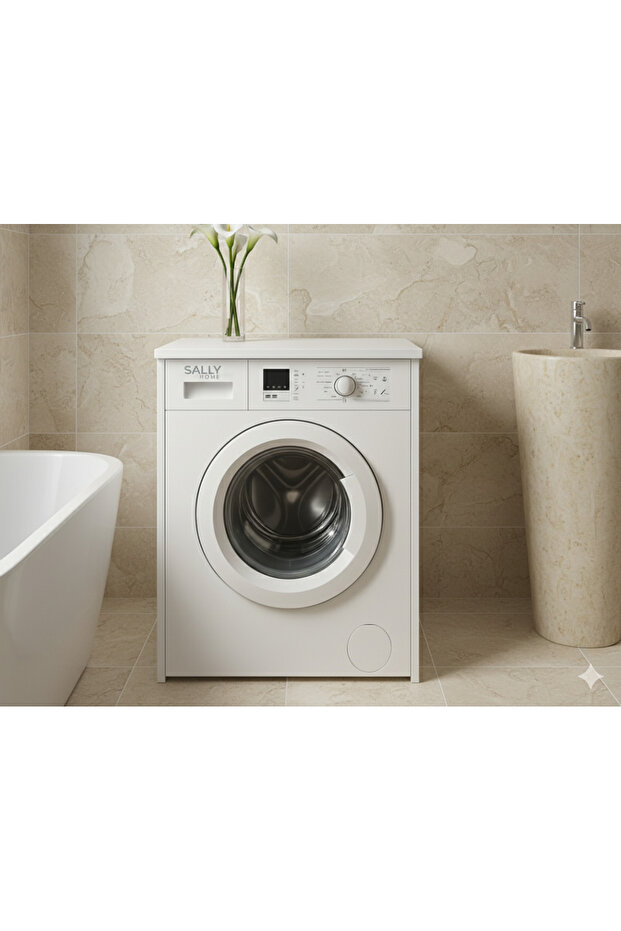 White Space Washing Machine Cabinet