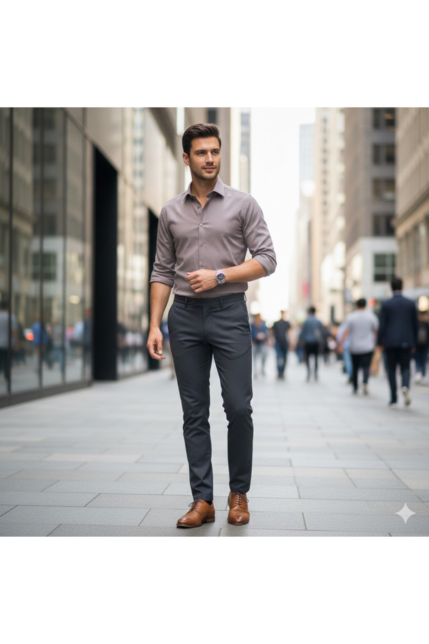 Premium Men's Long Sleeve Shirt – Breathable Fabric