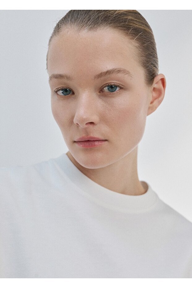 Oversize pamuklu tişört - 6