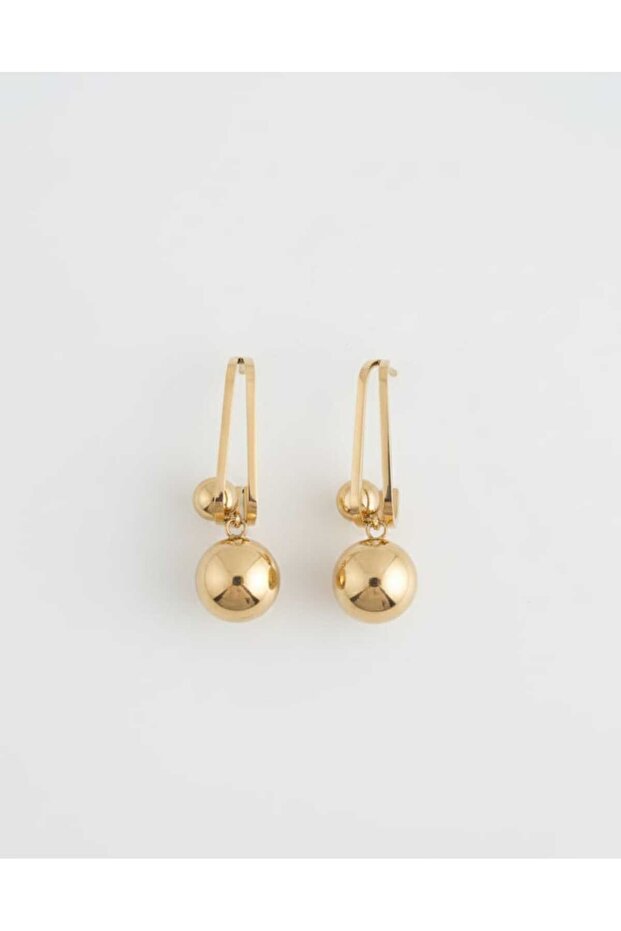 Modern Gold Küpe - 2