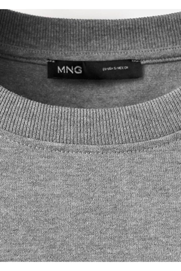 Oversize pamuklu tişört - 8