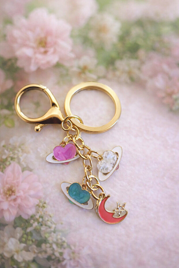 Planet Figured Charm Keychain - 2