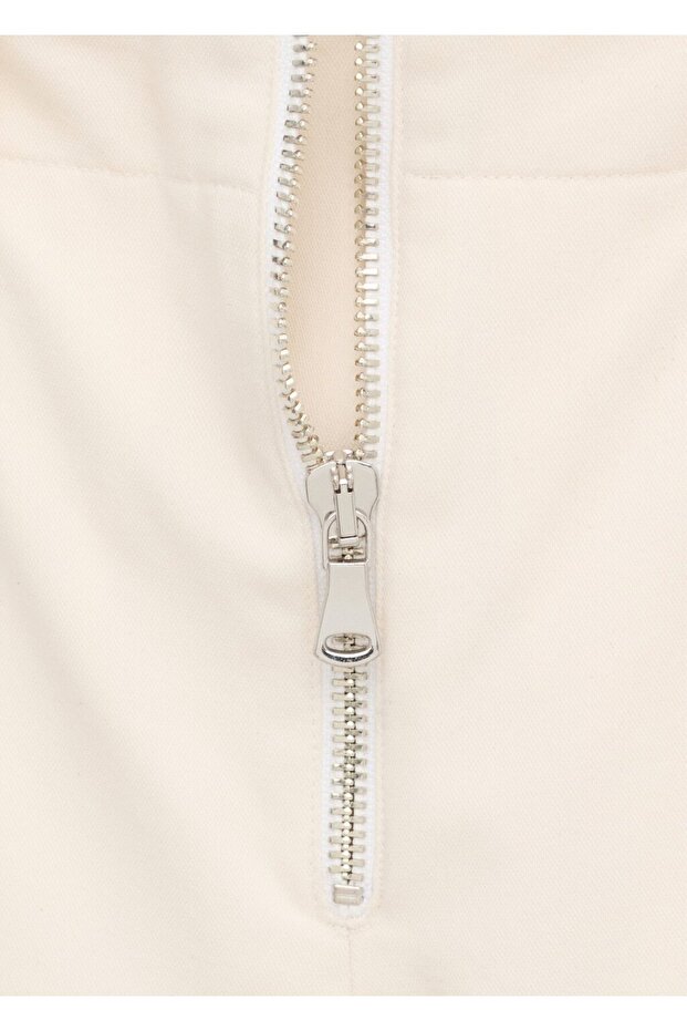 Fermuarlı cepli pantolon - 5