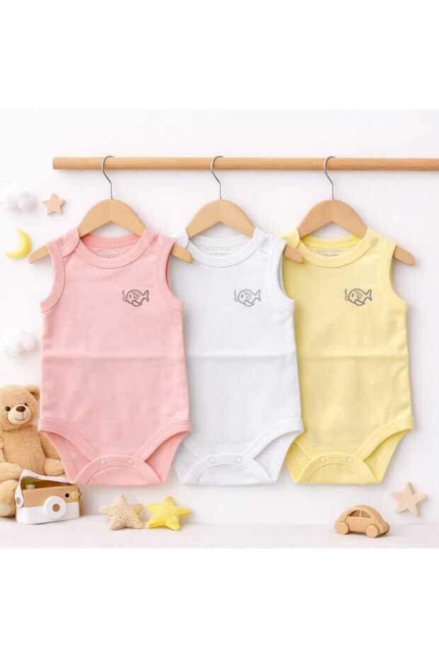 Newborn Baby/Child 3-Piece Bodysuit 100% Cotton