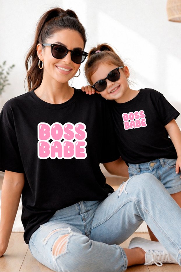 Mother Daughter 100% Cotton T-Shirt Mama Mini Mother Daughter Single Price