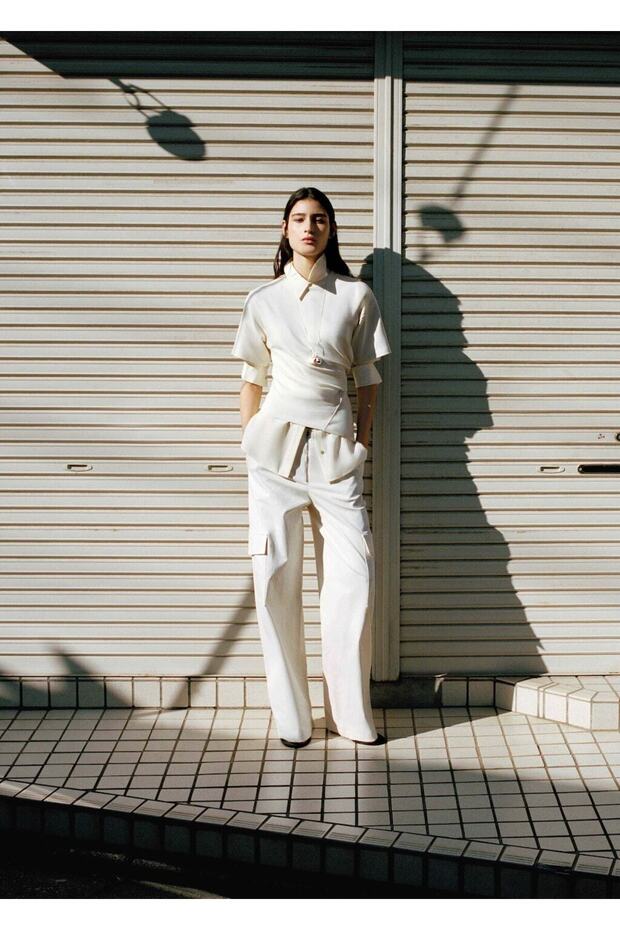 Fermuarlı cepli pantolon - 2