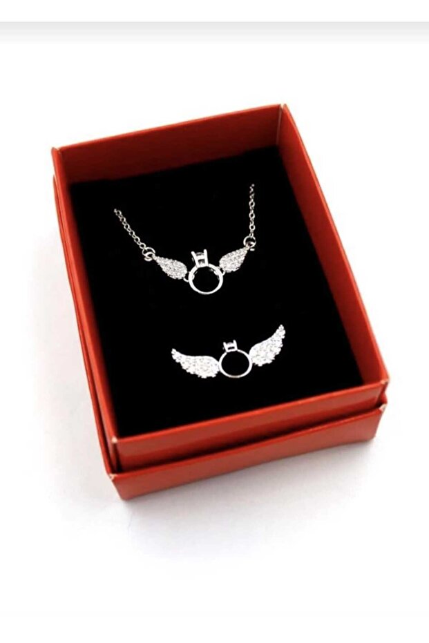 TEK TAŞ SET KOLYE - 1