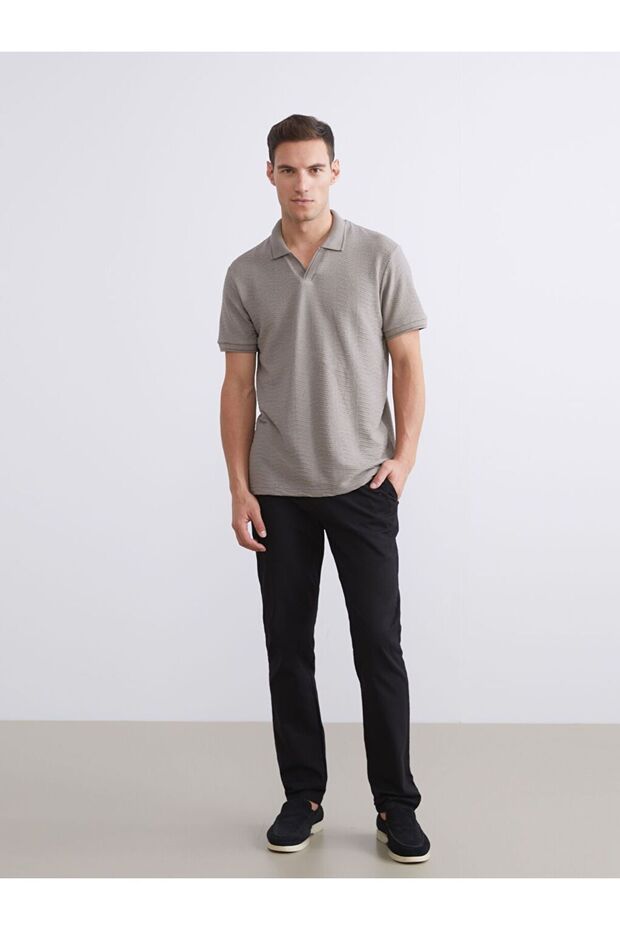 Lcwaikiki Classic Black Standard Fit Men's Chino Pants