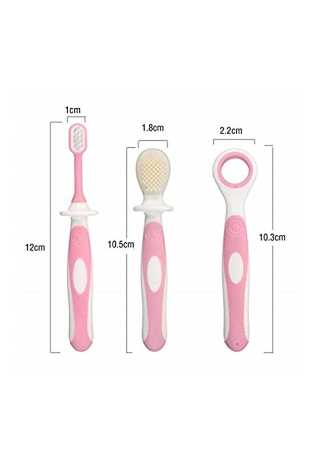 طقم فرشاة أسنان من 3 قطع - 2