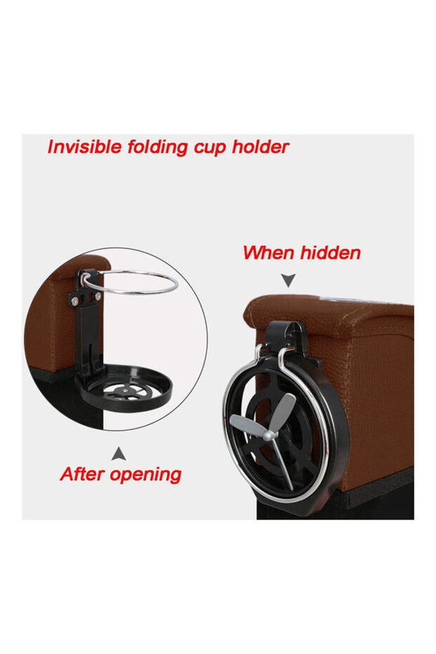 صندوق تخزين متعدد الوظائف في الفجوة بين المقعد الأيسر - 5