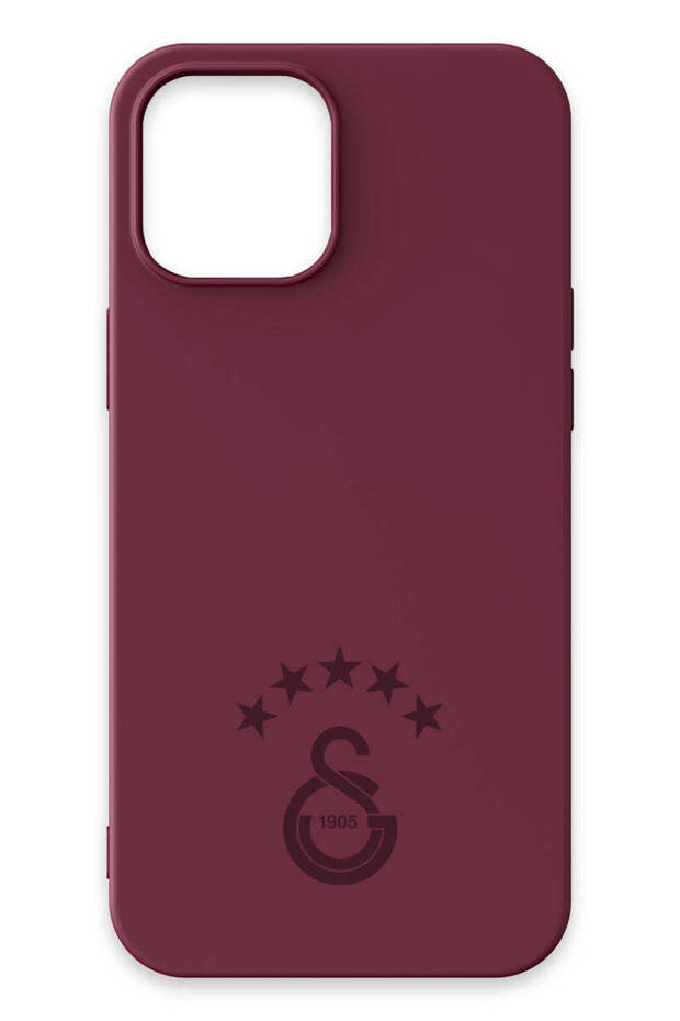 iPhone 12 Pro Max Compatible 5 Star Burgundy Silicone Licensed Phone Case