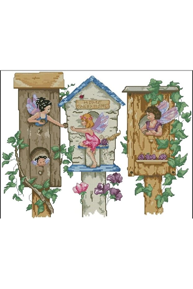 40*50 cm Goblene Print Angels with String
