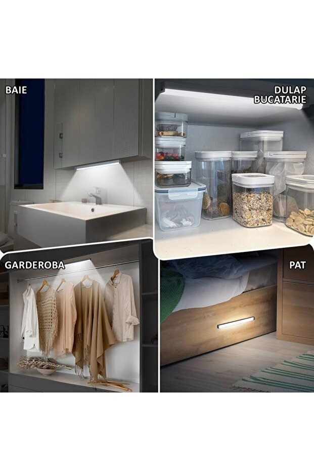 LED Motion Sensor Light Bar, 50cm, Adjustable - 6