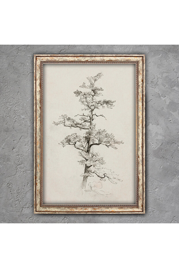 Eskitme Çerçeveli Tablo - 1