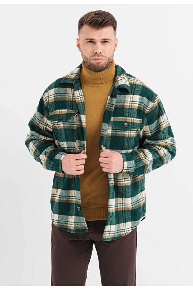 Checkered shirt jacket - 1